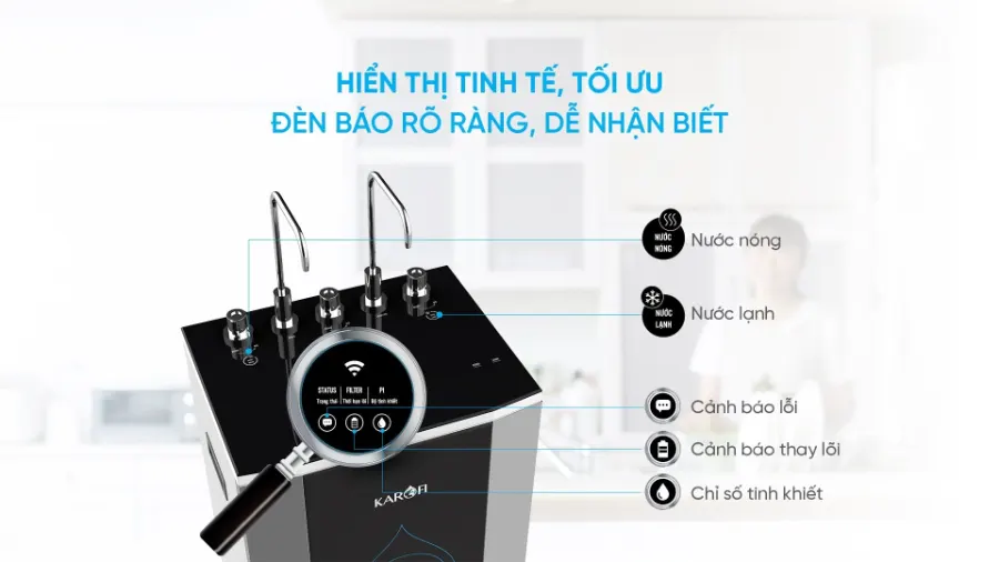 Máy lọc nước nóng lạnh Karofi KAD-D50 - hình ảnh thực tế 5