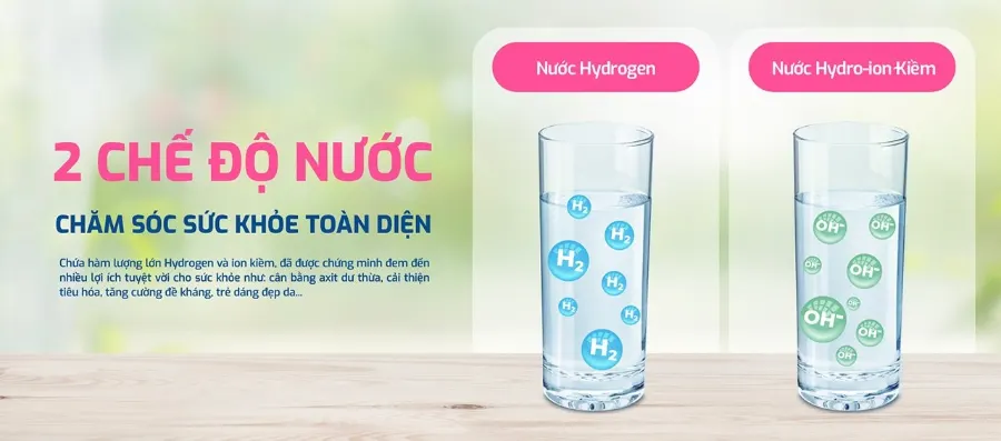 2 loại nước tốt - chăm sóc sức khỏe toàn diện - Máy lọc nước Hydro-ion kiềm Karofi KAE-S16