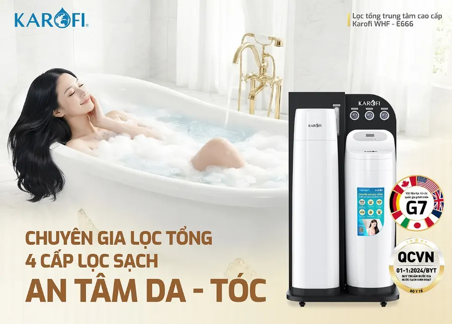Tính năng - Lọc tổng Karofi WHF-E666