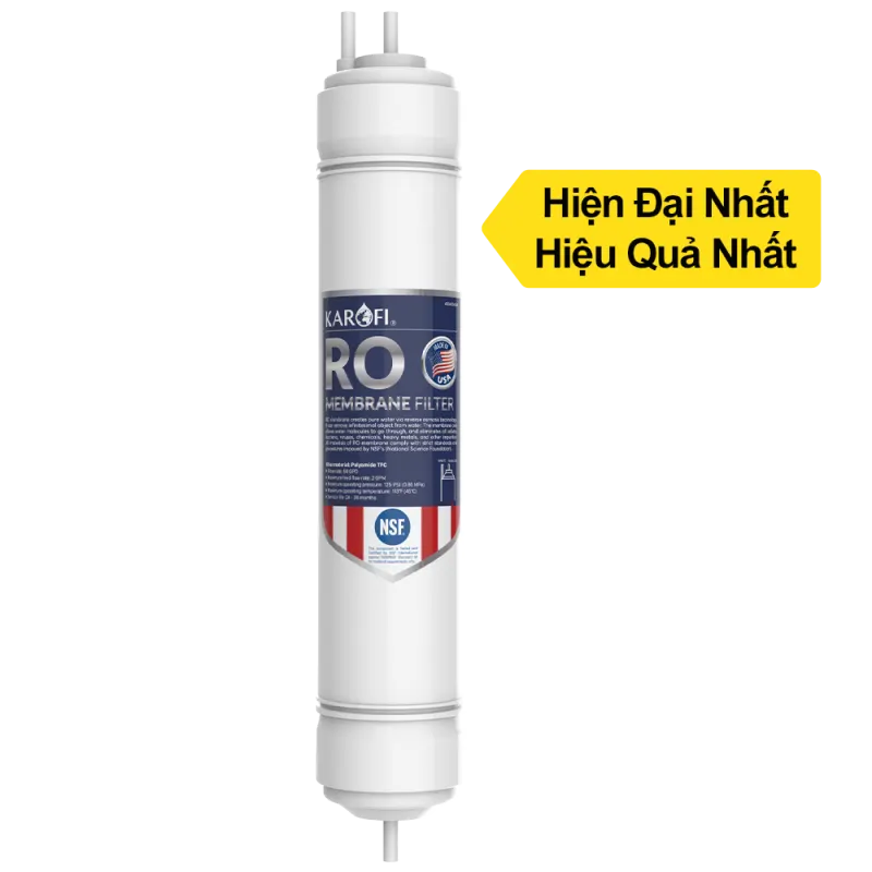 Màng RO Mỹ 100 GPD Karofi thay nhanh chính hãng