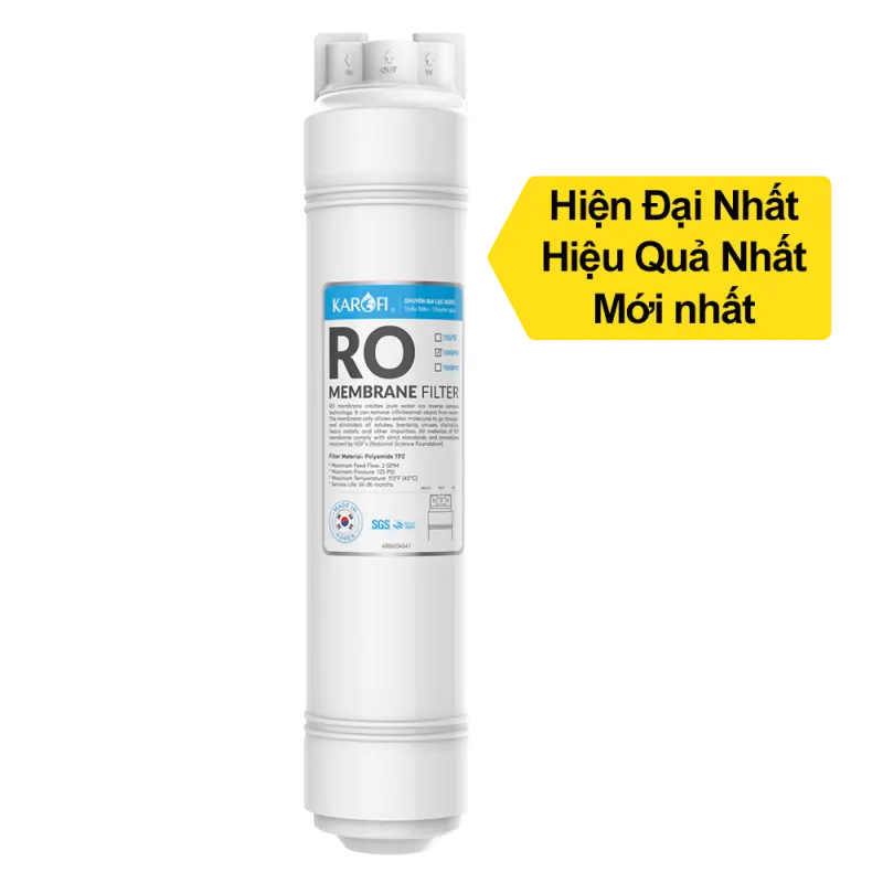 Màng RO Hàn 50 GPD Karofi - Smart Connect chính hãng