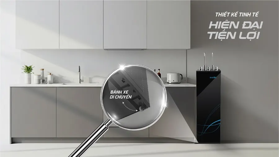 Thiết kế tinh tế - hiện đại -tiện lợi - Máy lọc nước nóng lạnh Karofi KAD-M55
