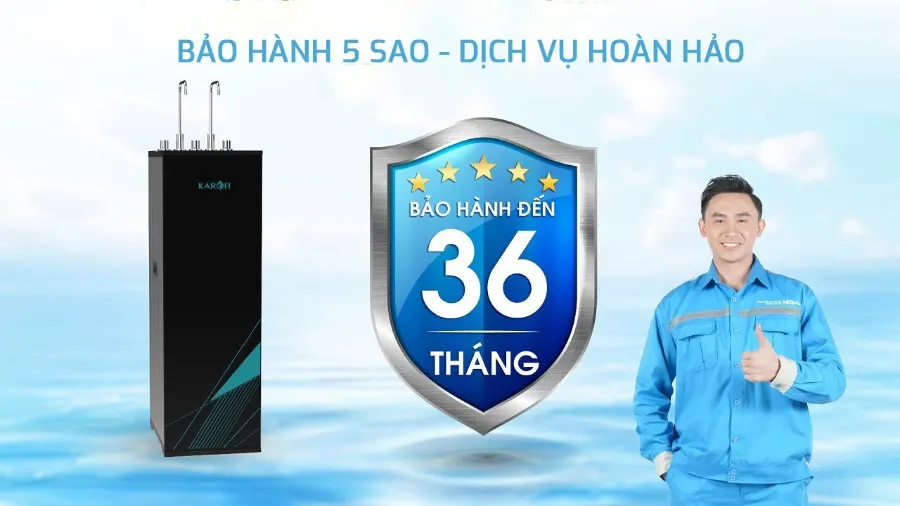 Dịch vụ bảo hành 5 sao hoàn hảo - Máy lọc nước nóng lạnh Karofi KAD-X58