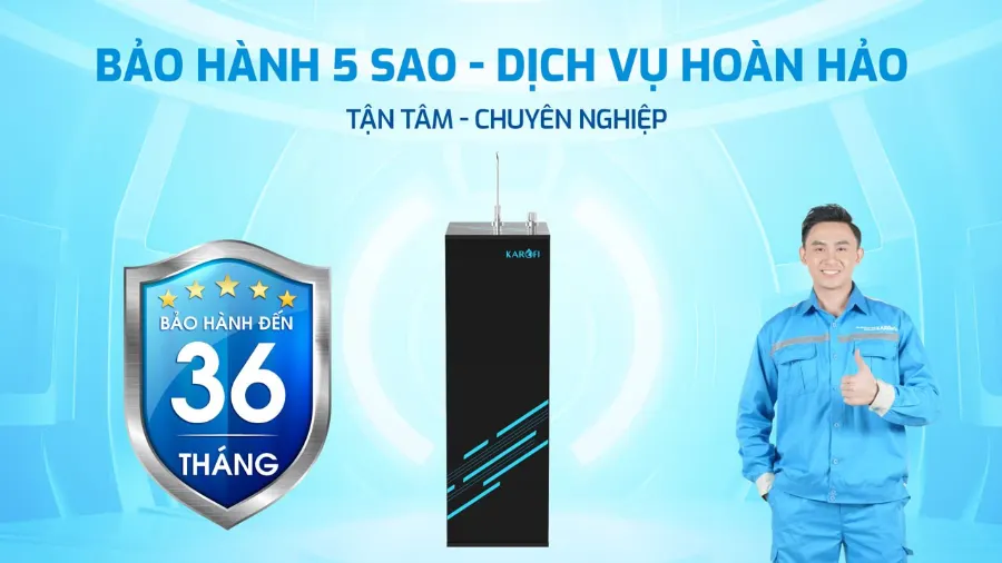Bảo hành 36 tháng - cao nhất thị trường - Máy lọc nước Karofi KAQ-D20