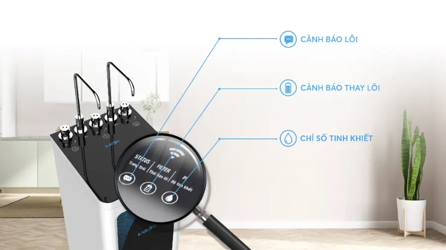 Máy lọc nước nóng lạnh Karofi KAD-D52 - hình ảnh thực tế 4
