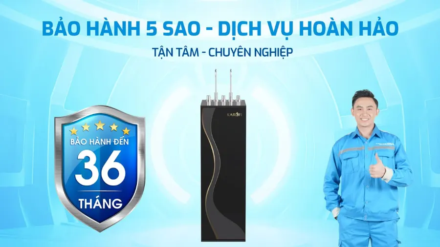 Bảo hành 5 sao - dịch vụ hoàn hảo – Máy lọc nước nóng lạnh Karofi KAD-D66S PRO - Máy lọc nước nóng lạnh Karofi KAD-D66S PRO