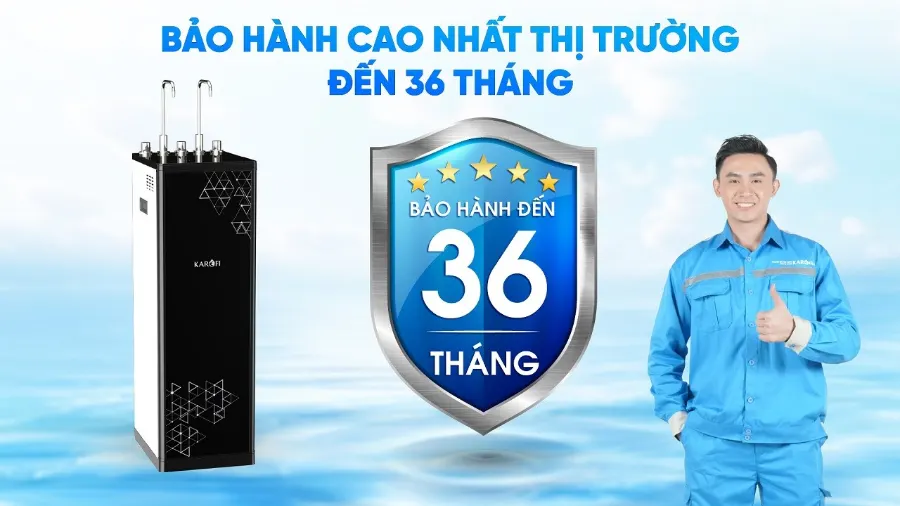 Máy lọc nước nóng lạnh Karofi KAD-D66S - hình ảnh thực tế 1