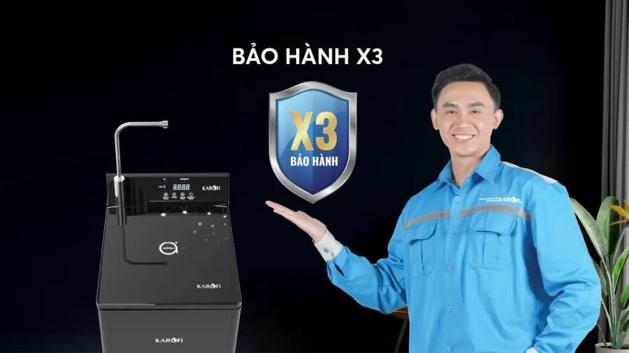 Thời gian bảo hành đến 36 tháng - Máy lọc nước nóng lạnh Karofi KAD-D88