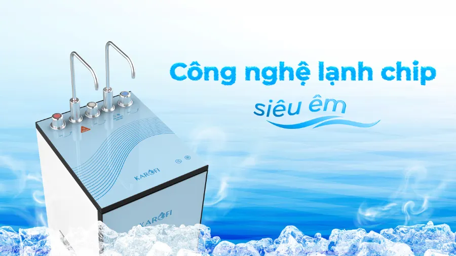 Lạnh chip siêu êm - Mát lành như ý – Máy lọc nước nóng lạnh Karofi KAD-D950S - Máy lọc nước nóng lạnh Karofi KAD-D950S