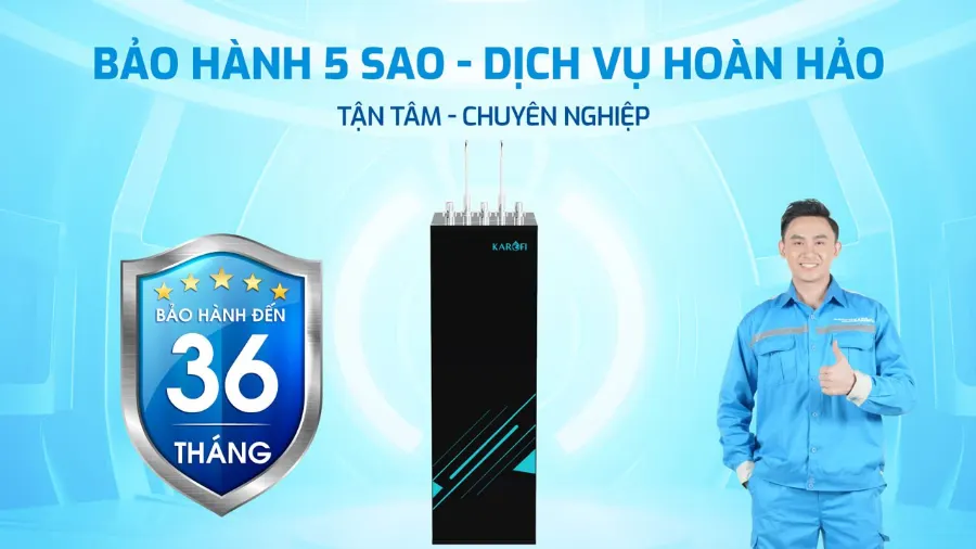 Bảo hành chuyên nghiệp - dịch vụ 5 sao hoàn hảo - Máy lọc nước nóng lạnh Karofi KAD-HC68