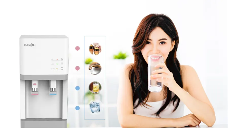 Máy lọc nước nóng lạnh Karofi HCV200RO - hình ảnh thực tế 1