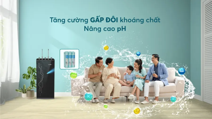 Khoẻ hơn mỗi ngày với nguồn nước ngọt lành và tốt cho sức khoẻ - Bộ lõi chức năng Karofi Smax HP 6.0