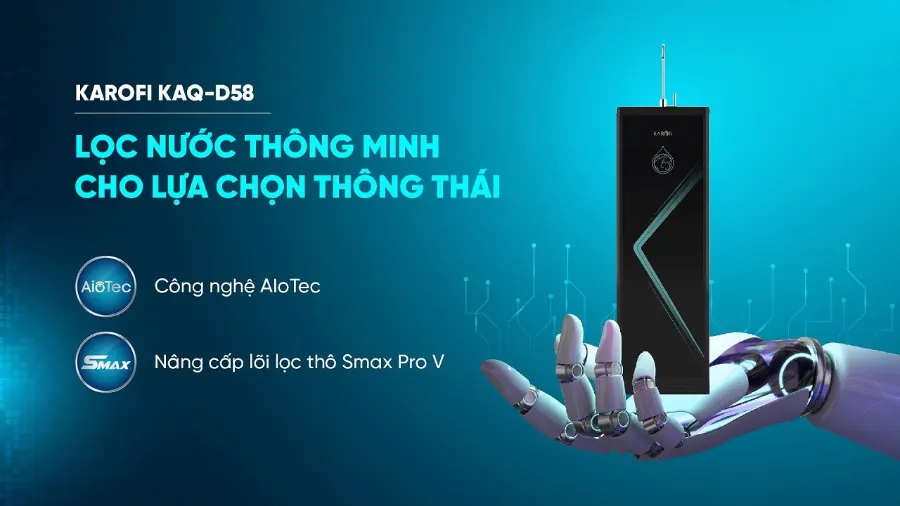 thông thái - Máy lọc nước Karofi KAQ-D58
