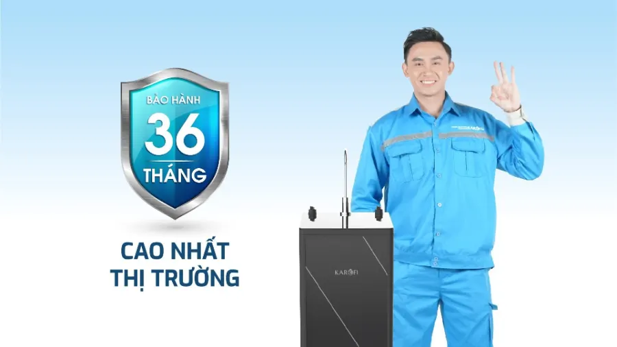 Bảo hành 36 tháng - Máy lọc nước nóng lạnh Karofi KAD-D66V