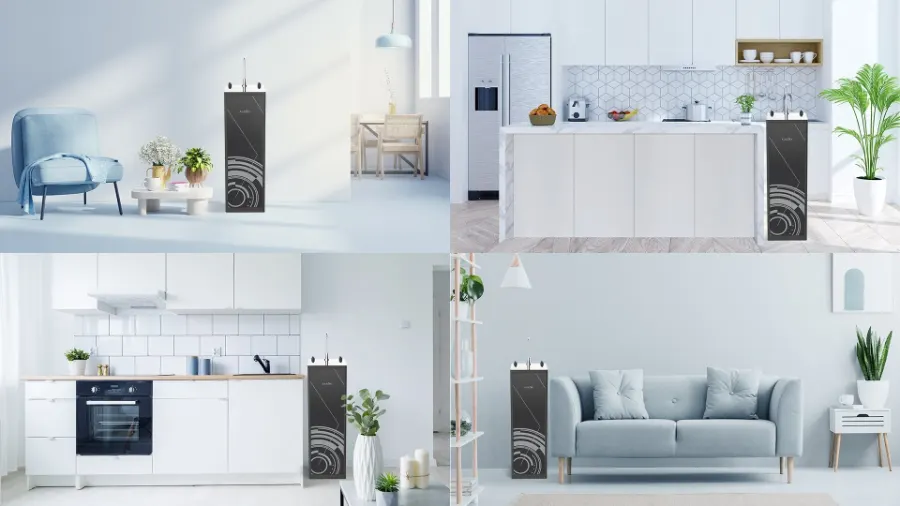 Máy lọc nước nóng lạnh Karofi KAD-D66V - hình ảnh thực tế 1