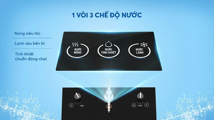 Máy lọc nước nóng lạnh Karofi KAD-I55P - hình ảnh thực tế 3