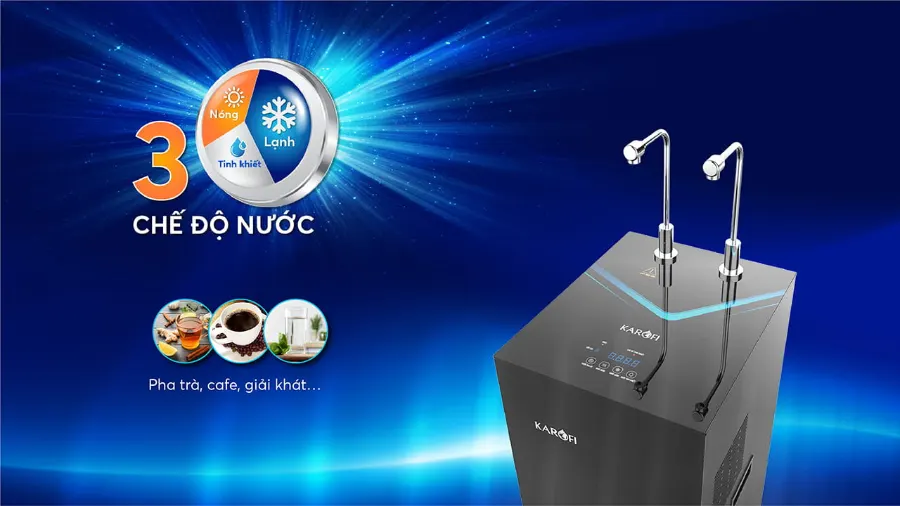 Máy lọc nước nóng lạnh Karofi KAD-N69 - hình ảnh thực tế 1