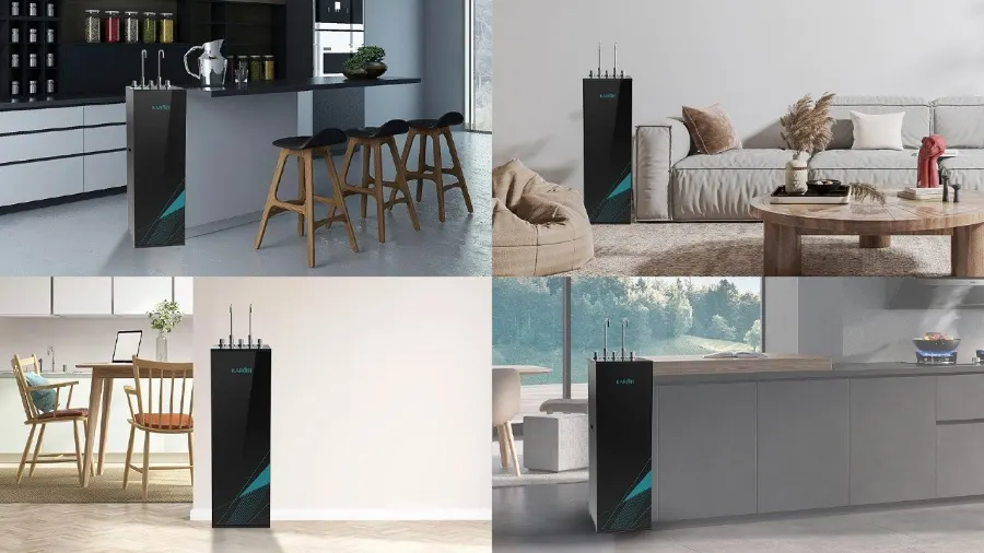 Thiết kế hiện đại - Tủ kính tràn viền thời thượng - Máy lọc nước nóng lạnh Karofi KAD-X58