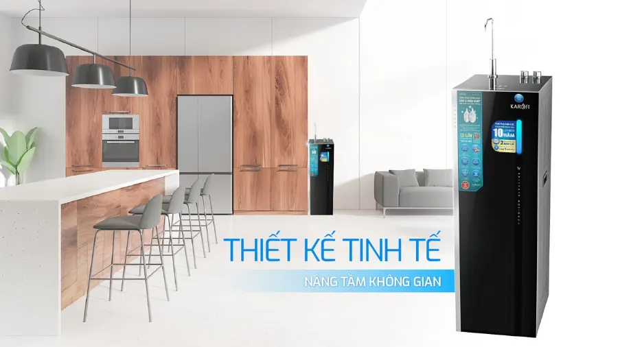 Thiết kế tinh tế - nâng cấp không gian sống – Máy lọc nước Hydro-ion kiềm Karofi KAE-S66 - Máy lọc nước Hydro-ion kiềm Karofi KAE-S66
