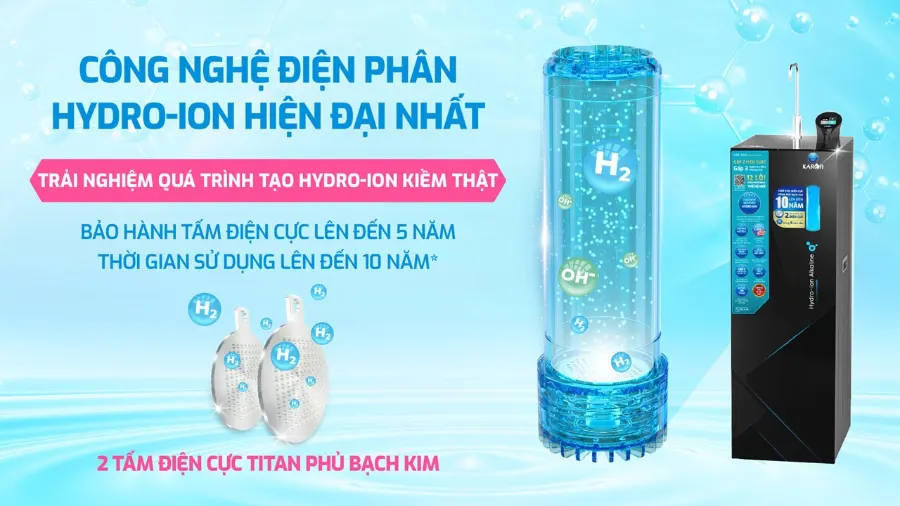 Máy lọc nước Hydro-ion kiềm Karofi KAE-S68 – kae s68 02