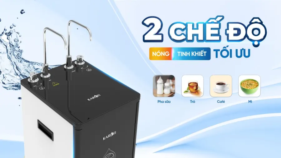 Tính năng - Máy lọc nước nóng nguội Karofi KAH-D10