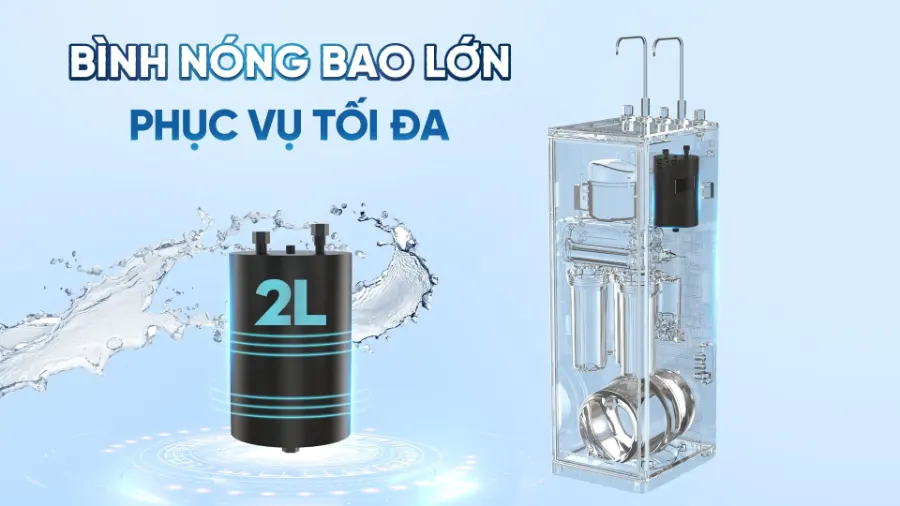 Máy lọc nước nóng nguội Karofi KAH-D10 - hình ảnh thực tế 1