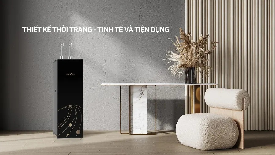 Thiết kế thời trang - Tinh tế và tiện dụng - Máy lọc nước nóng nguội Karofi KAH-D15