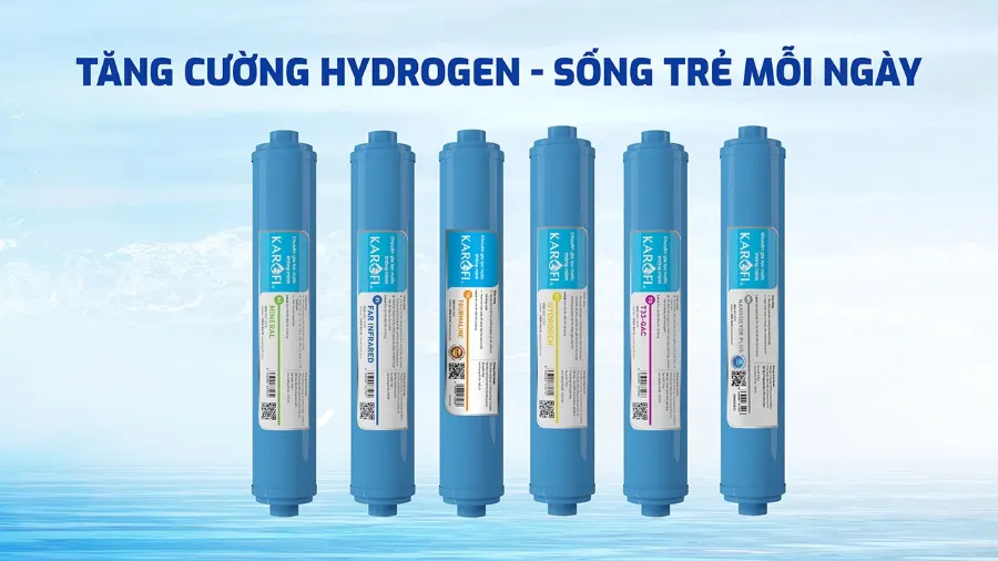 Tăng cường hydrogen - sống trẻ mỗi ngày - Máy lọc nước Karofi KAQ-U03 Pro