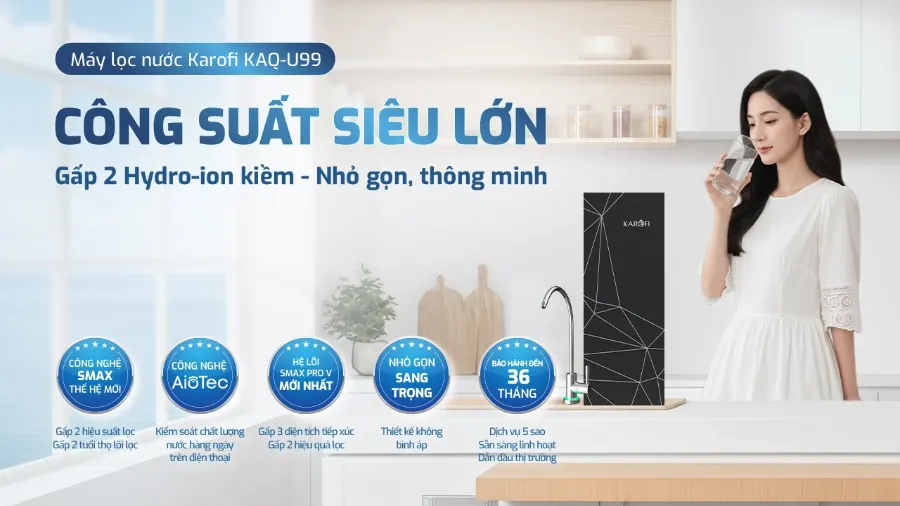 Máy lọc nước Karofi KAQ-U99 – kaq u99 1