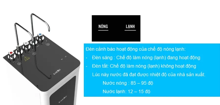 Máy lọc nước nóng lạnh Karofi KAD-D952 - hình ảnh thực tế 1