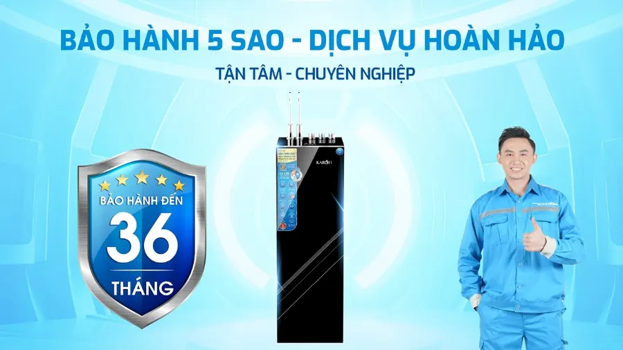 Dịch vụ hoàn hảo - bảo hành 5 sao - Máy lọc nước nóng lạnh Karofi KAD-L82
