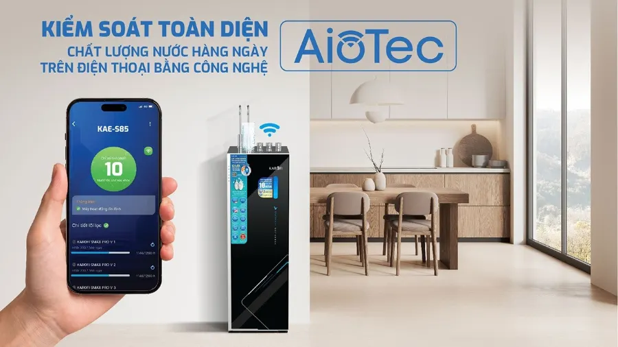 Máy lọc nước nóng lạnh Hydro-ion kiềm Karofi KAE-S85 – karofi kae s85 03