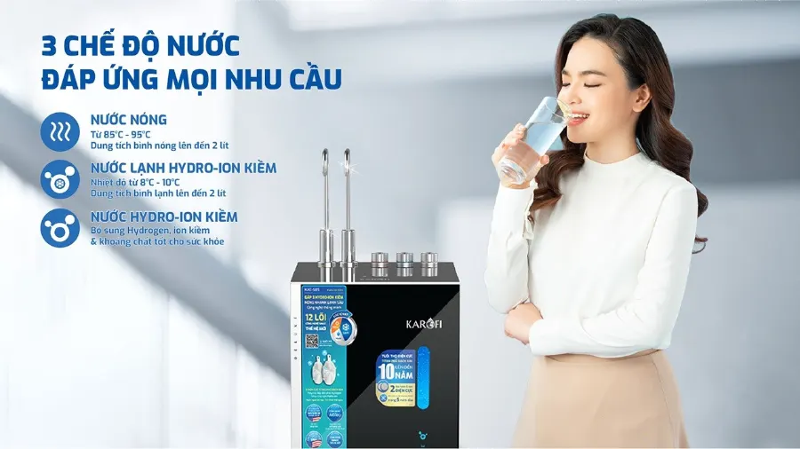 Máy lọc nước nóng lạnh Hydro-ion kiềm Karofi KAE-S85 – karofi kae s85 04