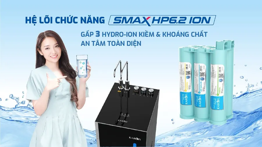 Máy lọc nước nóng lạnh Hydro-ion kiềm Karofi KAE-S85 – karofi kae s85 08