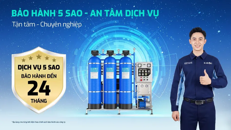 Bảo hành 5 sao - tận tâm chuyên nghiệp – Máy lọc nước Karofi KCN-750 - Máy lọc nước Karofi KCN-750