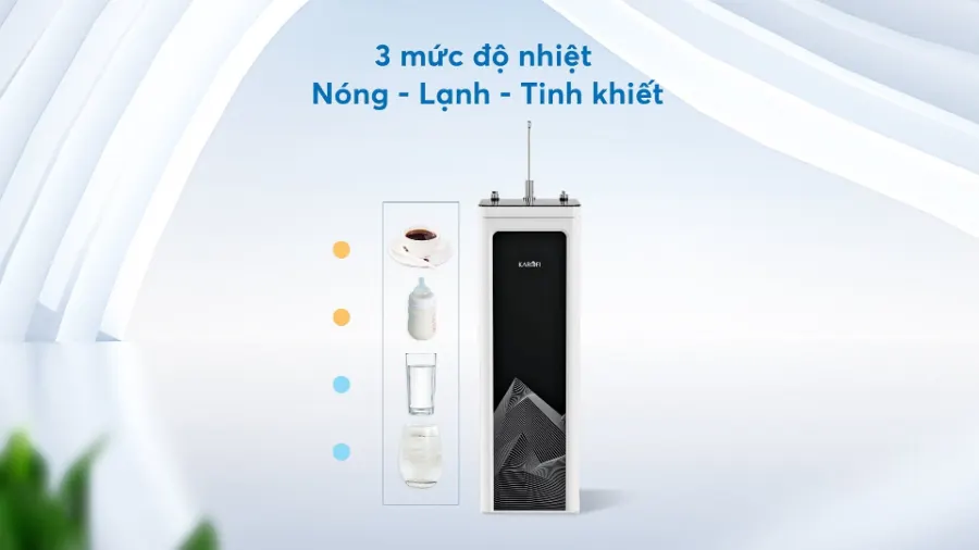 3 mức độ nhiệt - Đáp ứng đầy đủ nhu cầu - Máy nóng lạnh Karofi HCV-O06