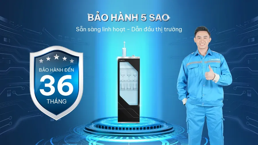 Bảo hành 5 sao - Dẫn đầu thị trường - Máy lọc nước Karofi PLATINUM S22