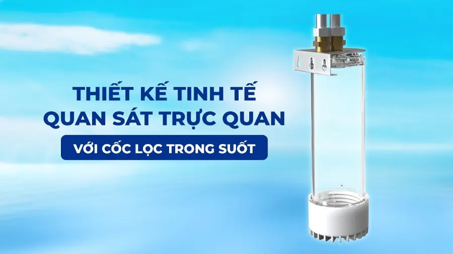 Thiết kế tinh tế - Quan sát trực quan - Lọc tổng Karofi KBQ-U01