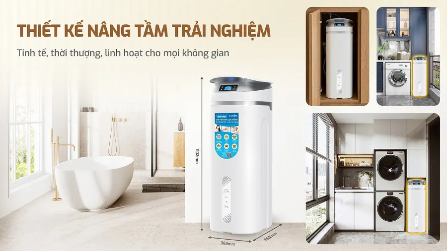 Thiết kế tinh tế - phù hợp với nhiều không gian - Lọc tổng Karofi KTF-P02