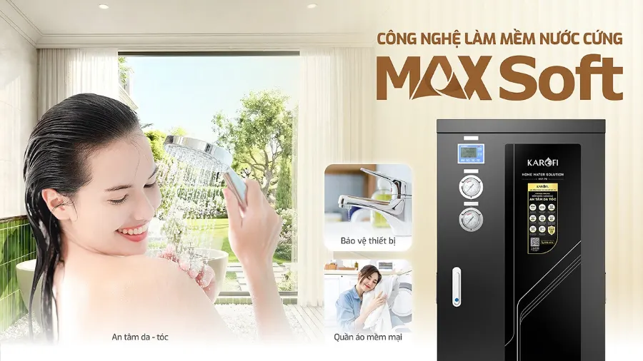 Kết cấu hệ cột lọc MAX PRO hiệu quả tối đa - Lọc tổng Karofi KST-79