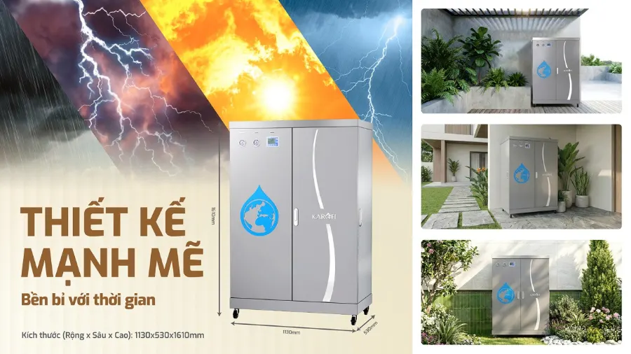Thiết kế mạnh mẽ - bền bỉ với thời gian - Lọc tổng Karofi KTF-552