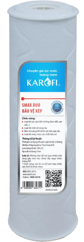 Lõi lọc Karofi Smax Duo 2 (New) Bảo vệ kép - ảnh 2