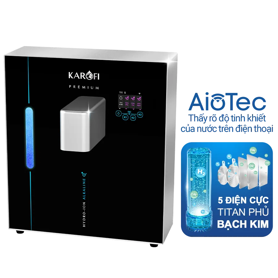 Máy lọc nước Hydro-ion kiềm Karofi KAE-S18 chính hãng