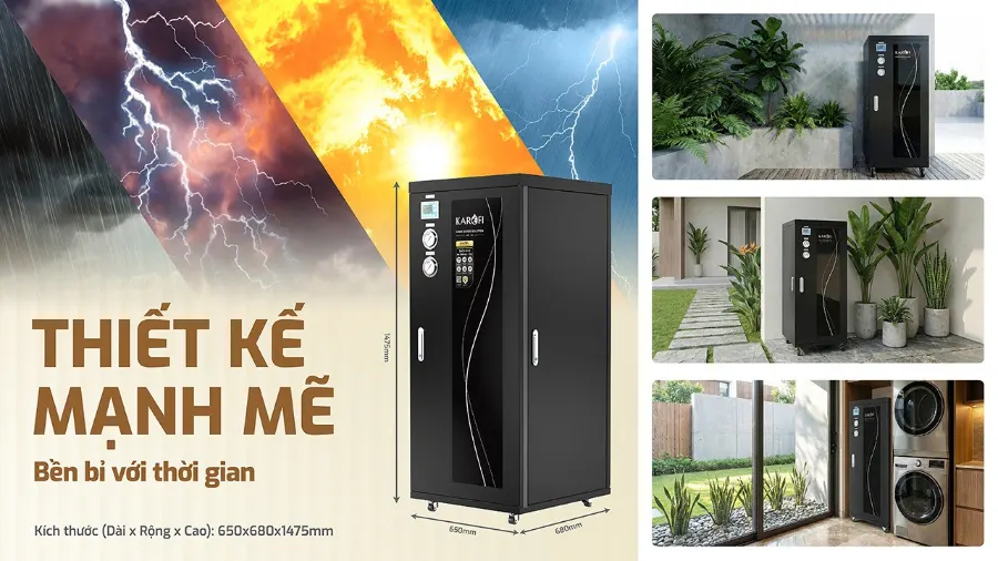 Thiết kế bền bỉ - Đồng hành theo thời gian - Lọc tổng Karofi KMF-68