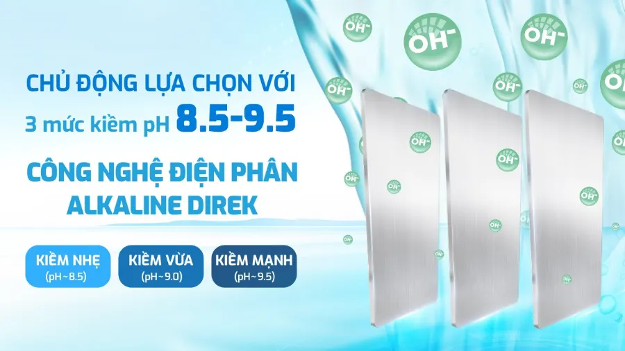 Máy lọc nước Hydro-ion kiềm Karofi KAE-S68 PRO - hình ảnh thực tế 2