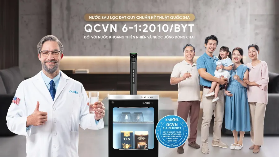 Máy lọc nước nóng lạnh Hydro-ion kiềm Karofi PLATINUM SA5 – may loc nuoc hydro ion kiem nong lanh karofi platinum sa5 14