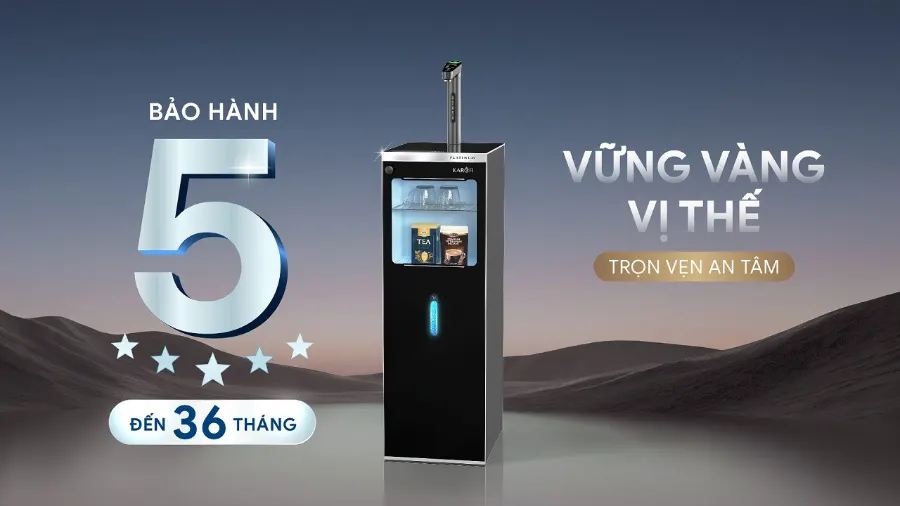Máy lọc nước nóng lạnh Hydro-ion kiềm Karofi PLATINUM SA5 – may loc nuoc hydro ion kiem nong lanh karofi platinum sa5 15