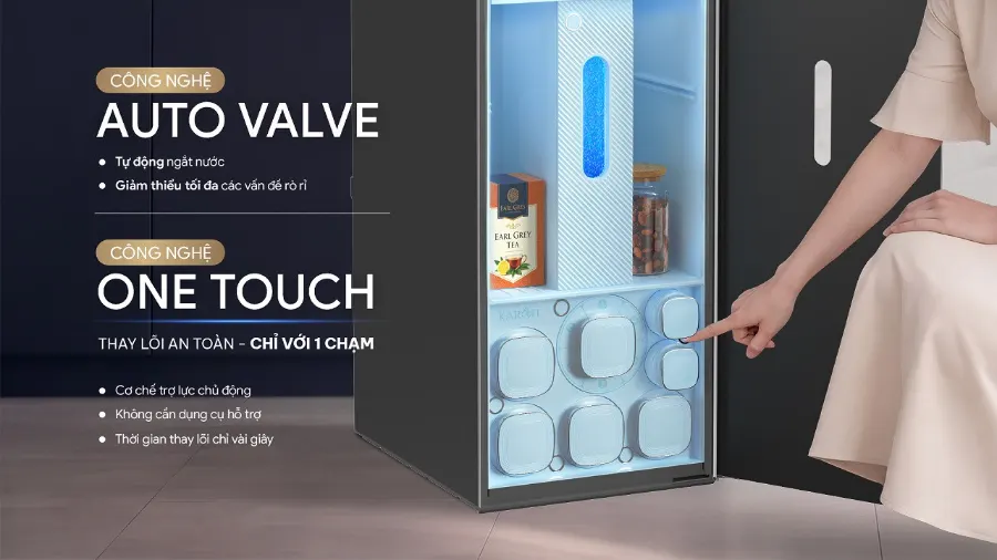Máy lọc nước nóng lạnh Hydro-ion kiềm Karofi PLATINUM SA5 – may loc nuoc hydro ion kiem nong lanh karofi platinum sa5 6