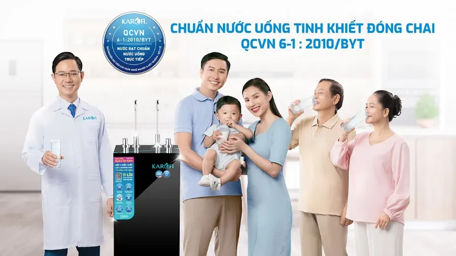 Máy lọc nước Karofi KAQ-F38A – may loc nuoc kaq f38a chuan qcvn