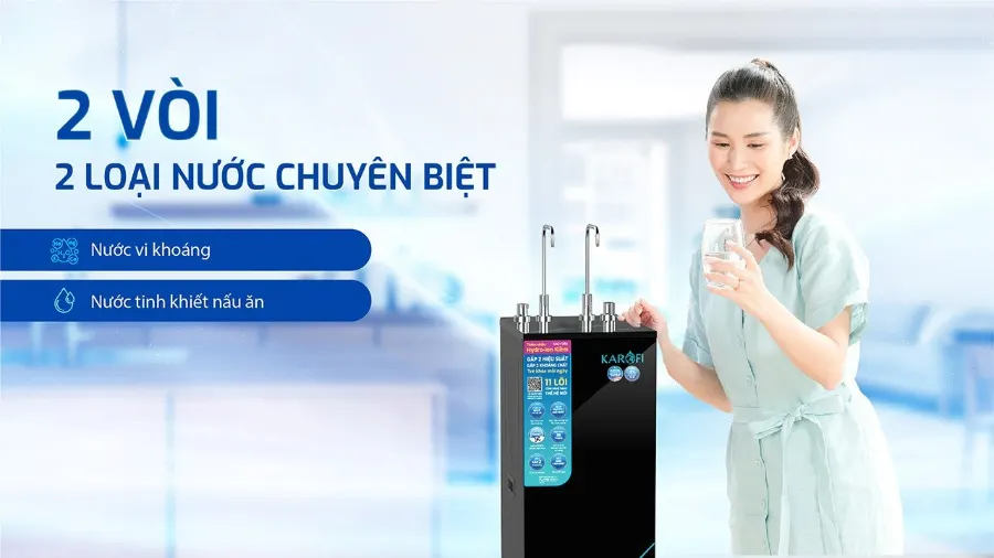 Máy lọc nước Karofi KAQ-F38A – may loc nuoc kaq f38a gom 2 voi